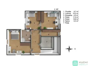 Prodej rodinného domu, Košťany, Na Hampuši, 265 m2
