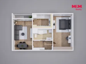Prodej bytu 2+1, Ústí nad Labem - Střekov, Nová, 62 m2