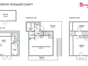 Prodej chaty, Brno - Bystrc, 129 m2