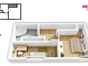 Prodej bytu 3+kk, Praha - Vršovice, Sportovní, 89 m2