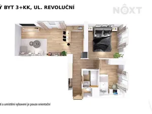 Pronájem bytu 3+kk, Šumperk, Revoluční, 55 m2