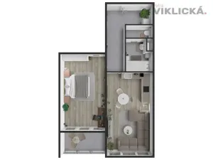 Pronájem bytu 2+kk, Praha - Záběhlice, Choceradská, 58 m2