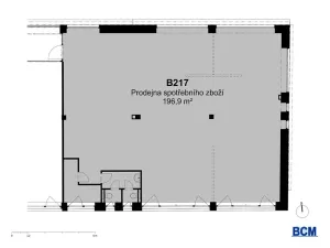 Pronájem obchodního prostoru, Praha - Hloubětín, Poděbradská, 197 m2