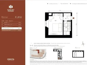Pronájem bytu 1+kk, Praha, Bělehradská, 26 m2