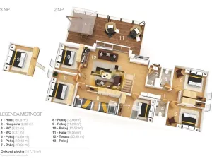 Prodej rodinného domu, Uzeničky, 590 m2