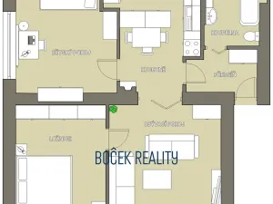 Prodej bytu 3+1, Jince, Čsl. dělostřelců, 65 m2