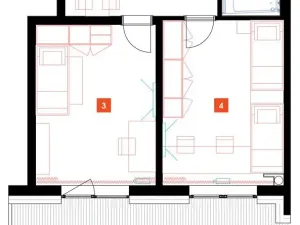 Pronájem bytu 2+1, Praha - Stodůlky, Mukařovského, 53 m2