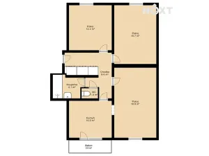 Prodej bytu 3+1, Hořice na Šumavě, 75 m2