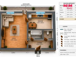 Prodej bytu 1+1, Zruč nad Sázavou, Na Výsluní, 29 m2