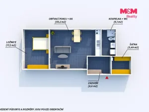 Pronájem bytu 2+kk, Březina, 65 m2