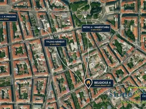 Pronájem bytu 2+1, Praha - Vinohrady, Belgická, 75 m2