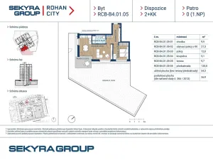 Prodej bytu 2+kk, Praha - Karlín, Sokolova, 54 m2