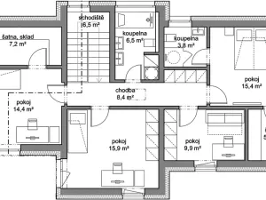 Prodej rodinného domu, Chýně, Bronzová, 183 m2