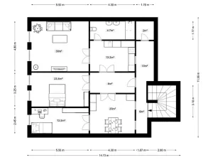 Prodej činžovního domu, Švihov, nám. T. G. Masaryka, 240 m2