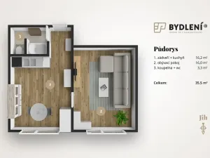 Prodej bytu 1+1, Louny, Březinova, 36 m2