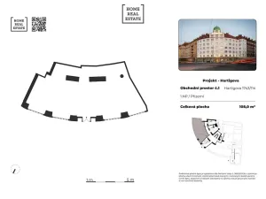 Prodej obchodního prostoru, Praha - Žižkov, Hartigova, 108 m2