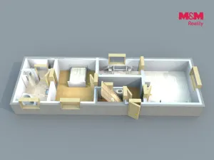 Pronájem rodinného domu, Močovice, 88 m2