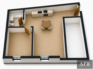 Pronájem bytu 2+kk, Uherský Brod, Kaunicova, 54 m2