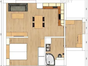 Prodej bytu 1+kk, Praha - Písnice, Libušská, 40 m2