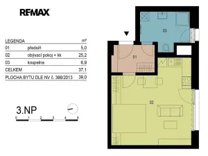 Pronájem bytu 1+kk, Praha - Košíře, Na Stárce, 39 m2