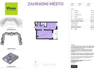Prodej bytu 2+kk, Praha - Záběhlice, Želivecká, 53 m2