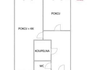 Pronájem bytu 2+kk, Lány, U lipky, 44 m2