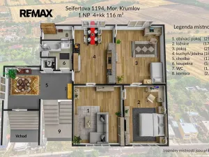 Prodej rodinného domu, Moravský Krumlov, Seifertova, 400 m2