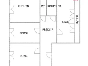 Pronájem bytu 3+1, Nový Jičín, Bezručova, 78 m2