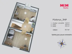 Prodej rodinného domu, Trmice, U Mlýnského potoka, 160 m2