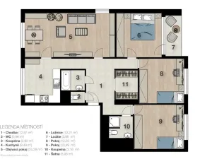 Prodej bytu 4+1, Tachov, Žižkova, 103 m2