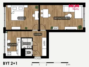 Prodej bytu 2+1, Ostrava - Poruba, Vietnamská, 54 m2
