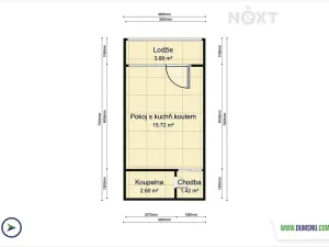 Prodej bytu 1+kk, Zábřeh, 28. října, 19 m2