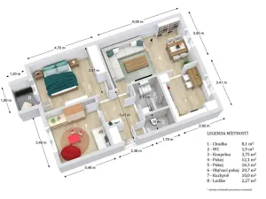 Pronájem bytu 3+1, Boskovice, Komenského, 74 m2