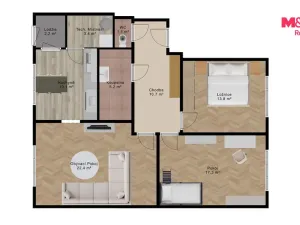 Prodej bytu 3+1, Krahulčí, 84 m2