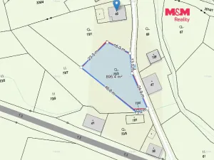 Prodej pozemku pro bydlení, Krásný Les - Damice, 897 m2