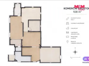 Pronájem obchodního prostoru, Praha, Ke Stírce, 108 m2