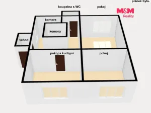 Pronájem bytu 3+kk, Nové Město nad Metují, Nádražní, 95 m2