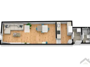 Pronájem bytu 1+kk, Lanškroun, nám. J. M. Marků, 43 m2