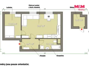 Pronájem bytu 2+kk, Plzeň - Jižní Předměstí, Karlova, 45 m2