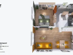 Prodej bytu 2+kk, Brno, Koniklecová, 49 m2