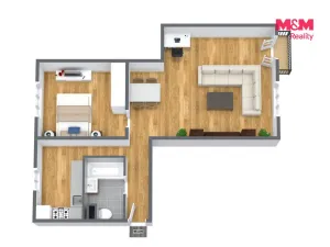 Prodej bytu 2+1, Hranice, Vítězná, 63 m2