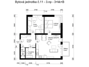 Prodej bytu 3+kk, Lanškroun, Vančurova, 78 m2