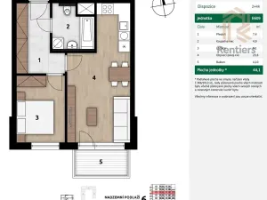 Prodej bytu 2+kk, Praha - Hostivař, Arnošta Staňka, 44 m2