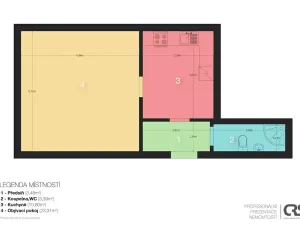 Pronájem bytu 1+1, Jablonné v Podještědí, Karoliny Světlé, 41 m2