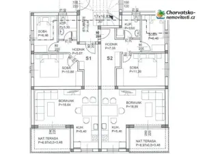 Prodej bytu 3+kk, Novi Vinodolski, Chorvatsko, 53 m2