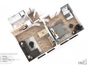 Prodej bytu 2+kk, Vítkovice, 50 m2