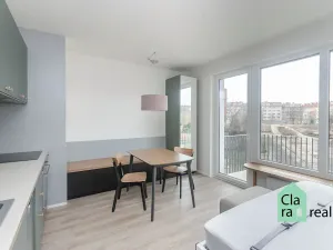Pronájem bytu 1+kk, Praha - Vysočany, Piskáčkových, 28 m2