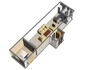 Pronájem bytu 2+kk, Brno, Berkova, 45 m2