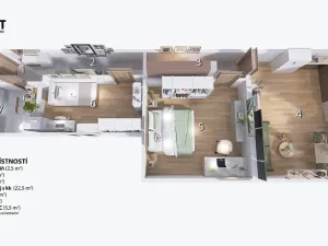 Prodej bytu 3+kk, Brno, Elgartova, 73 m2