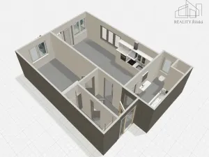 Pronájem bytu 2+kk, Praha - Hlubočepy, Vítové, 54 m2